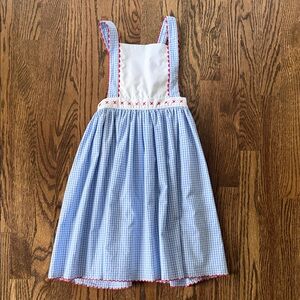 Blue and White Kids Casual Dress